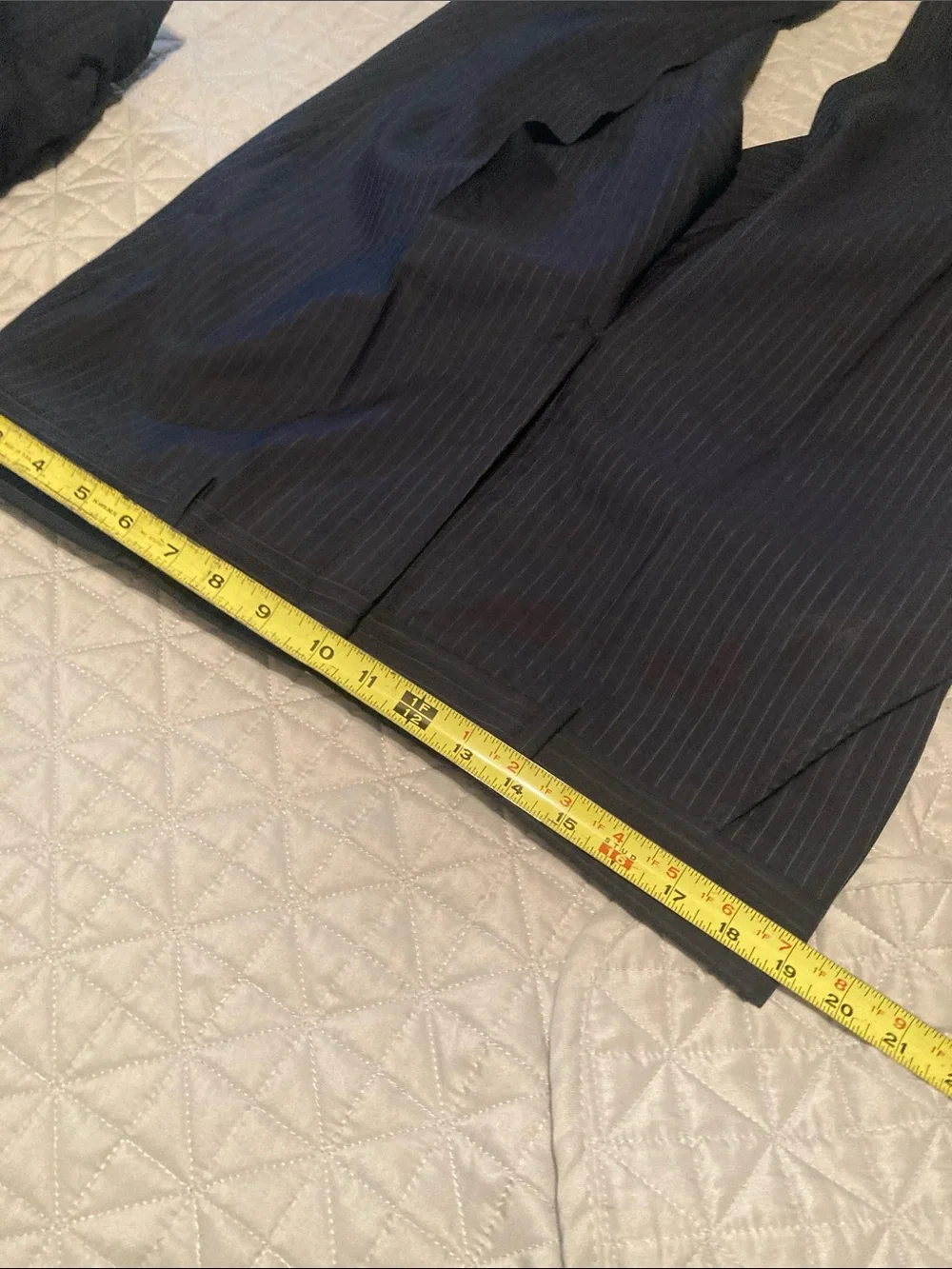 Men's Tailored Navy Pinstripe Suit Blazer